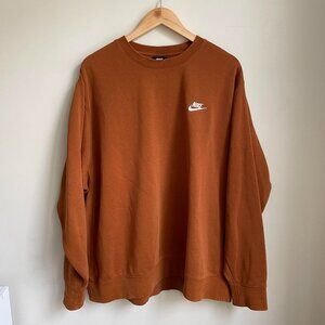 Rust/brown Nike crewneck sweatshirt